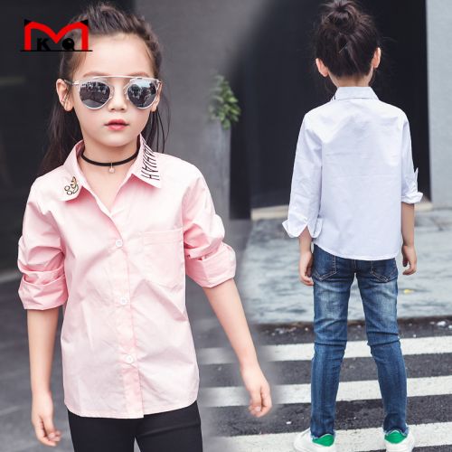 Chemise fille à manche longue - Ref 2086934