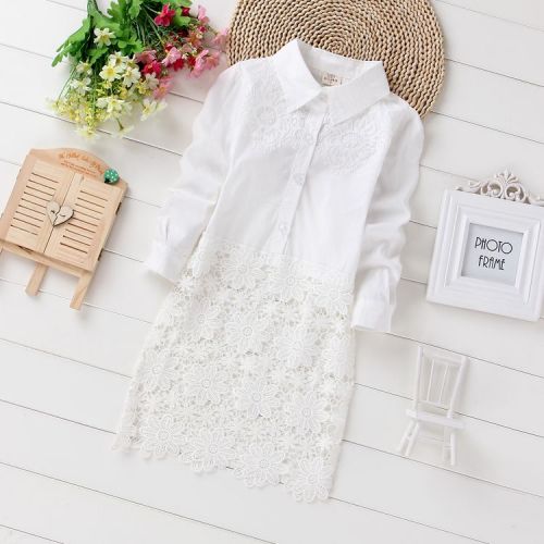 Chemise fille à manche longue - Ref 2086950