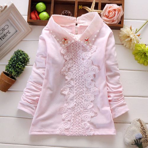 Chemise fille à manche longue - Ref 2086953