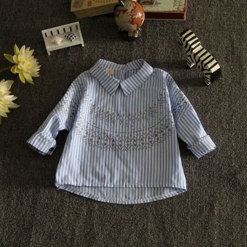 Chemise fille à manche longue en Toile de coton - Ref 2086959