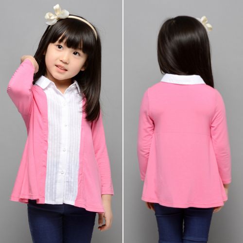 Chemise fille ANDDYWOO à manche longue en Toile de coton - Ref 2086960