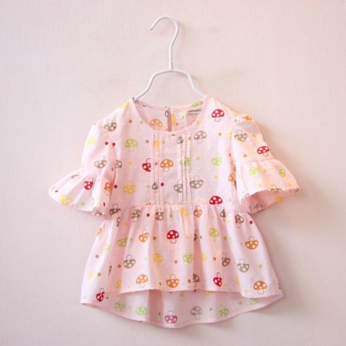 Chemise fille à manche longue en Toile de coton - Ref 2086962