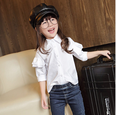 Chemise fille à manche longue - Ref 2086973