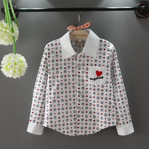 Chemise fille à manche longue - Ref 2086974