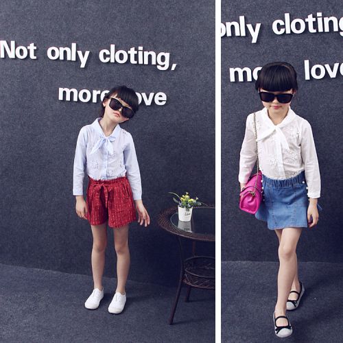 Chemise fille à manche longue - Ref 2086995