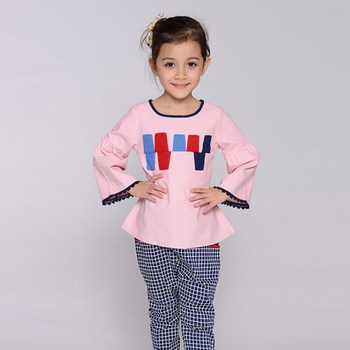 Chemise fille à manche longue en lin - Ref 2087021