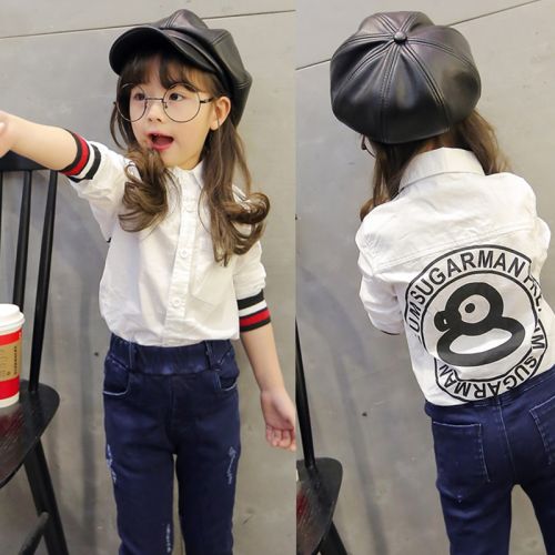 Chemise fille à manche longue - Ref 2087027