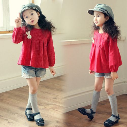 Chemise fille à manche longue - Ref 2087050