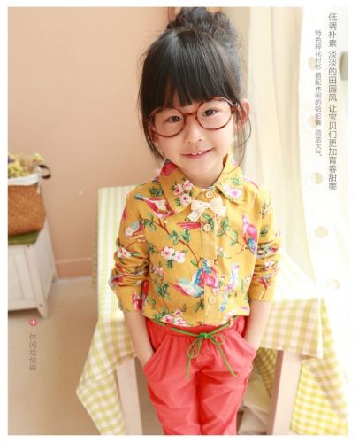 Chemise fille à manche longue - Ref 2087063