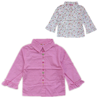 Chemise fille à manche longue - Ref 2087083