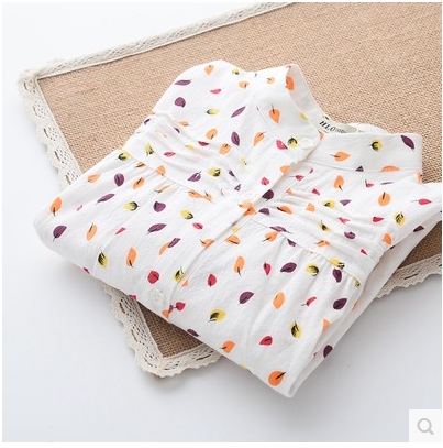 Chemise fille à manche longue en Toile de coton - Ref 2087094