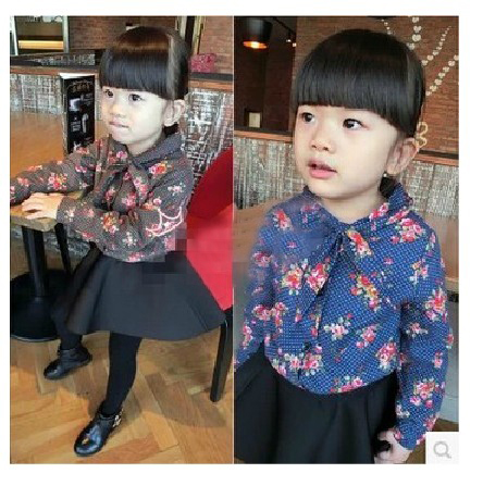 Chemise fille à manche longue - Ref 2087100