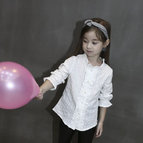 Chemise fille à manche longue - Ref 2087176