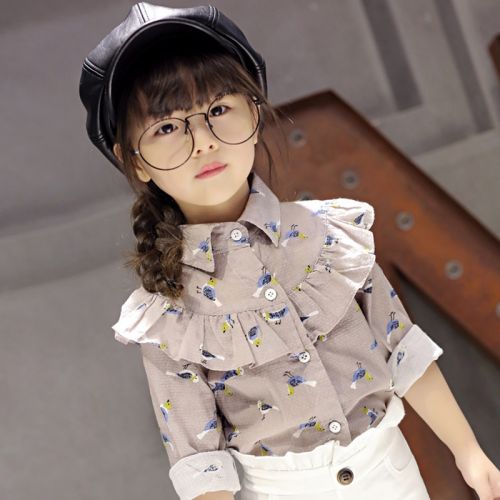 Chemise fille à manche longue - Ref 2087183