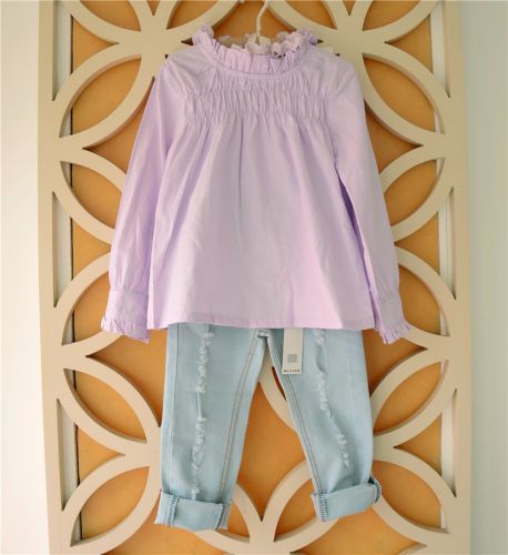 Chemise fille à manche longue - Ref 2087199