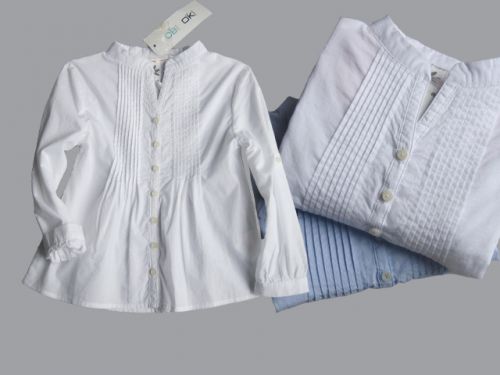 Chemise fille à manche longue - Ref 2087237