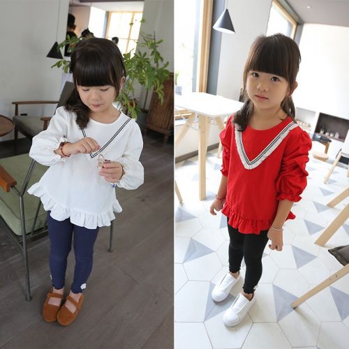 Chemise fille à manche longue - Ref 2087263