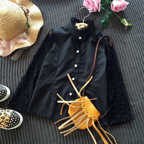 Chemise fille à manche longue - Ref 2087264