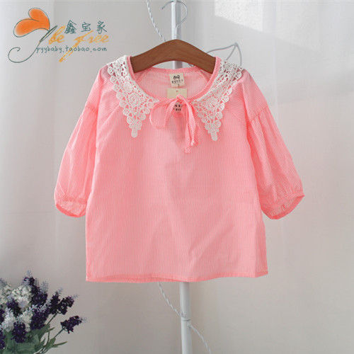 Chemise fille à manche longue en Toile de coton - Ref 2087271