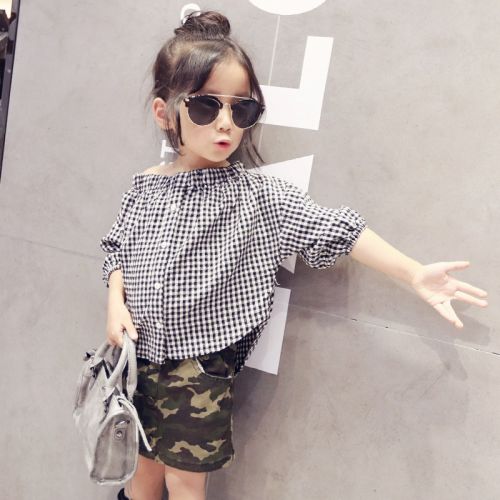 Chemise fille à manche longue - Ref 2087285