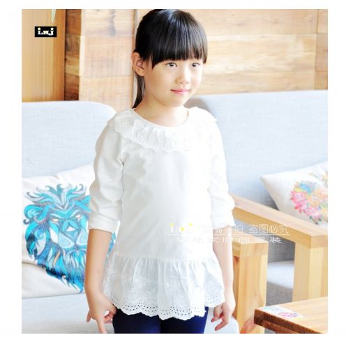 Chemise fille à manche longue - Ref 2087286