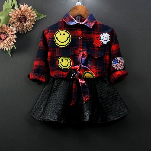 Chemise fille à manche longue - Ref 2087293