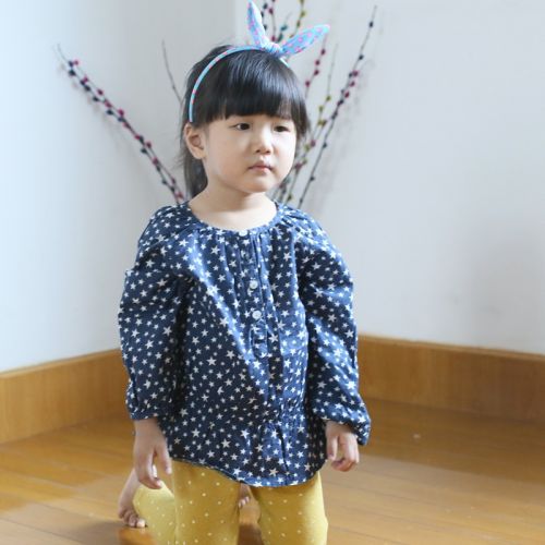 Chemise fille à manche longue - Ref 2087300