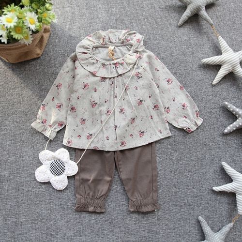 Chemise fille à manche longue - Ref 2087311