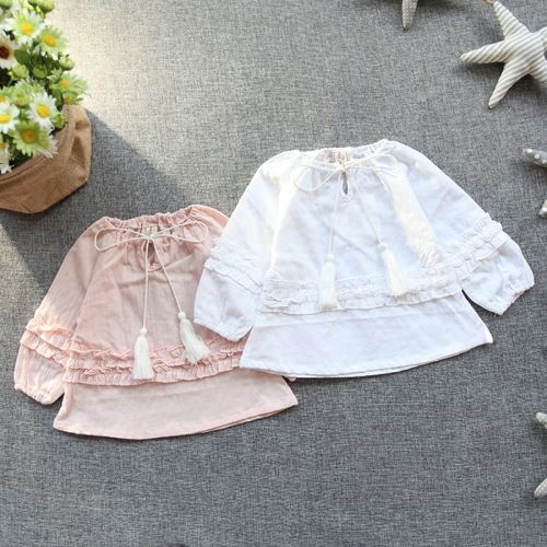 Chemise fille à manche longue - Ref 2087312