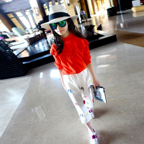 Chemise fille à manche longue en mousseline de soie - Ref 2087315