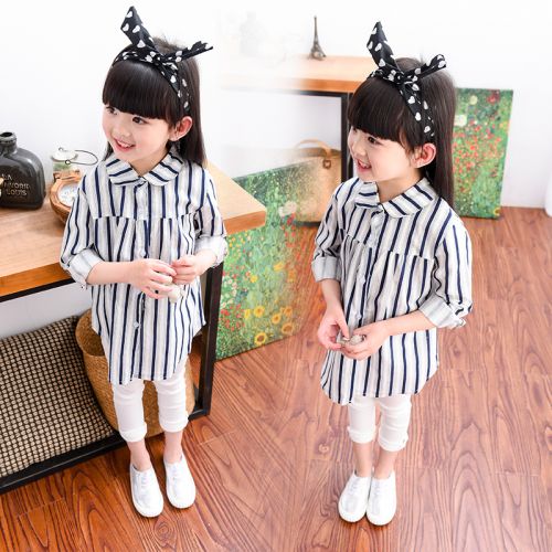 Chemise fille à manche longue - Ref 2087340