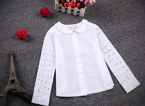 Chemise fille à manche longue - Ref 2087350