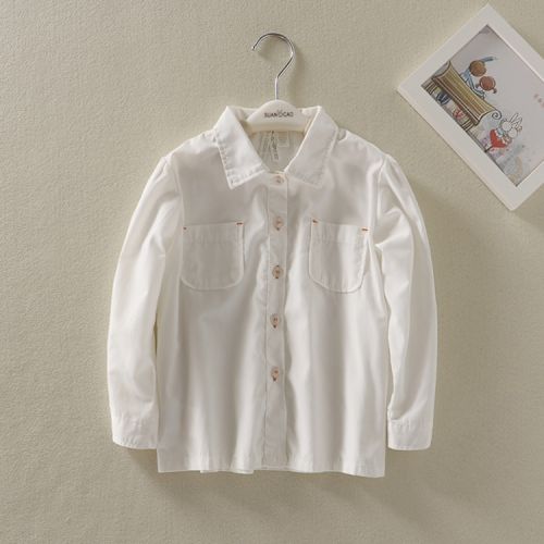 Chemise fille à manche longue - Ref 2087363