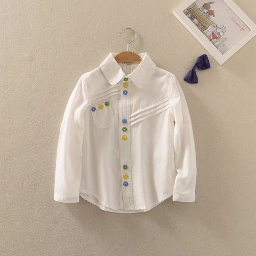 Chemise fille à manche longue - Ref 2087365