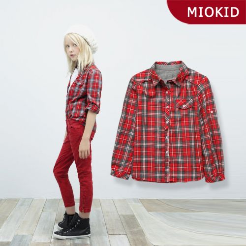 Chemise fille à manche longue - Ref 2087381