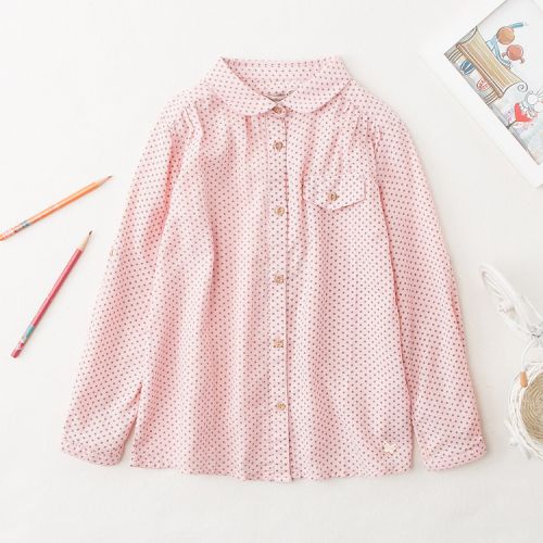 Chemise fille à manche longue - Ref 2087389