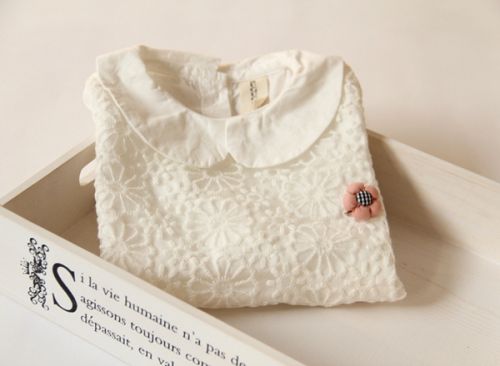 Chemise fille à manche longue - Ref 2087393