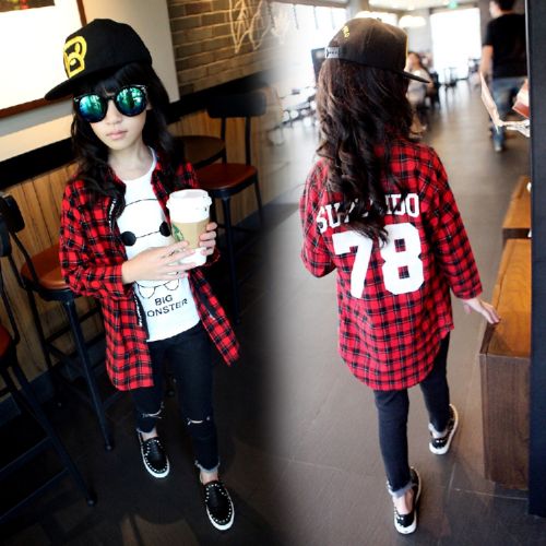 Chemise fille à manche longue - Ref 2087395