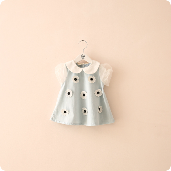 Chemise fille à manche longue en toile - Ref 2087401