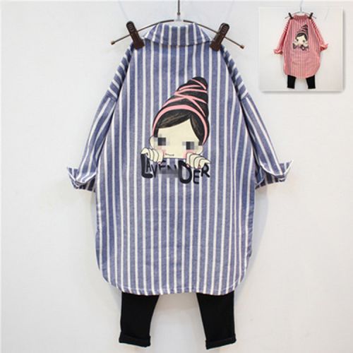 Chemise fille à manche longue en Toile de coton - Ref 2087402