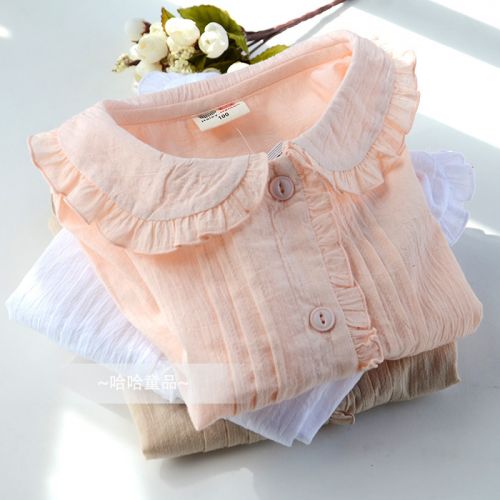 Chemise fille à manche longue - Ref 2087403