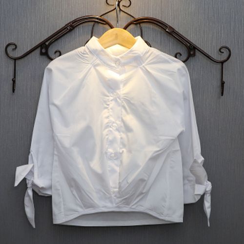 Chemise fille à manche longue en Toile de coton - Ref 2087404