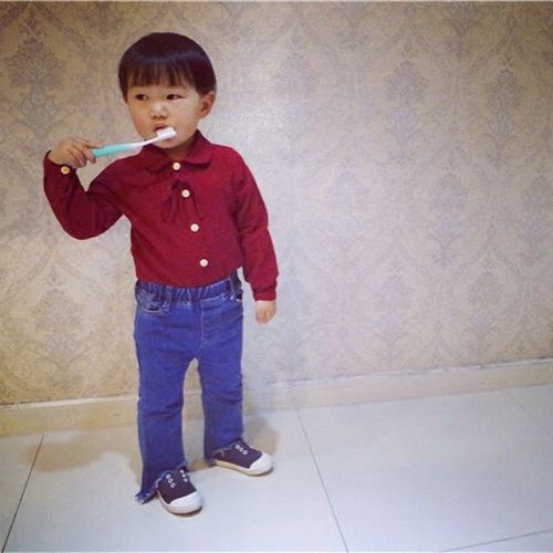 Chemise fille CEEKIDS à manche longue - Ref 2087419