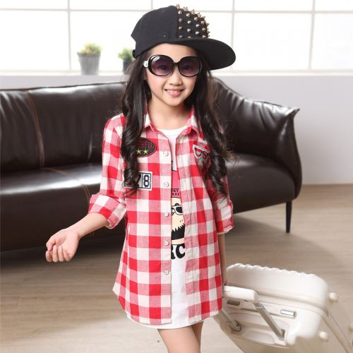 Chemise fille à manche longue - Ref 2087446