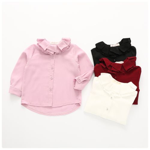 Chemise fille à manche longue - Ref 2087447