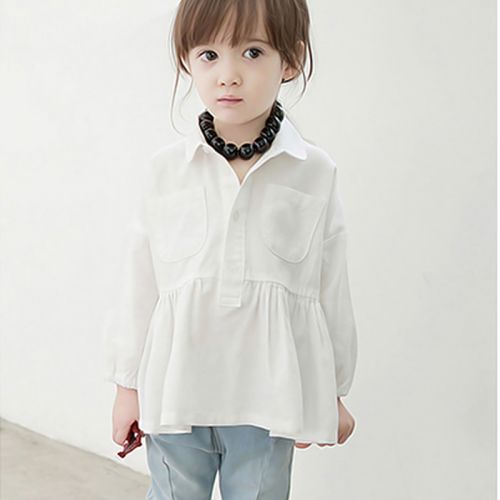 Chemise fille à manche longue - Ref 2087451