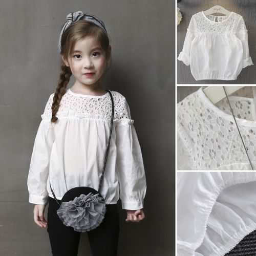 Chemise fille à manche longue - Ref 2087459