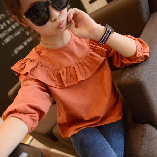 Chemise fille à manche longue - Ref 2087463