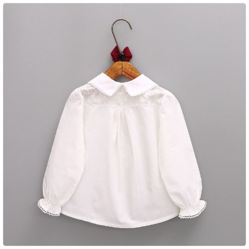 Chemise fille à manche longue en Toile de coton - Ref 2087473