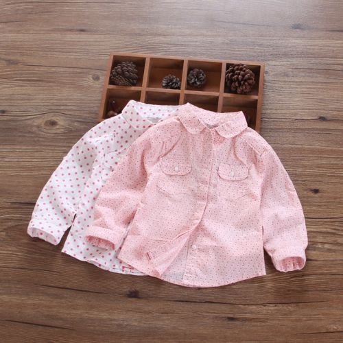 Chemise fille à manche longue - Ref 2087958